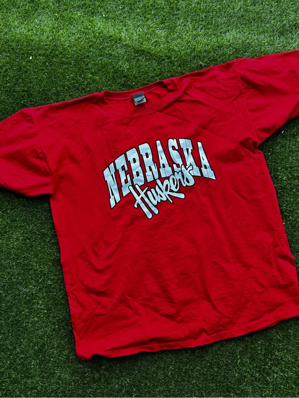 80s/90s MV Sport Red Nebraska Huskers Graphic Tee